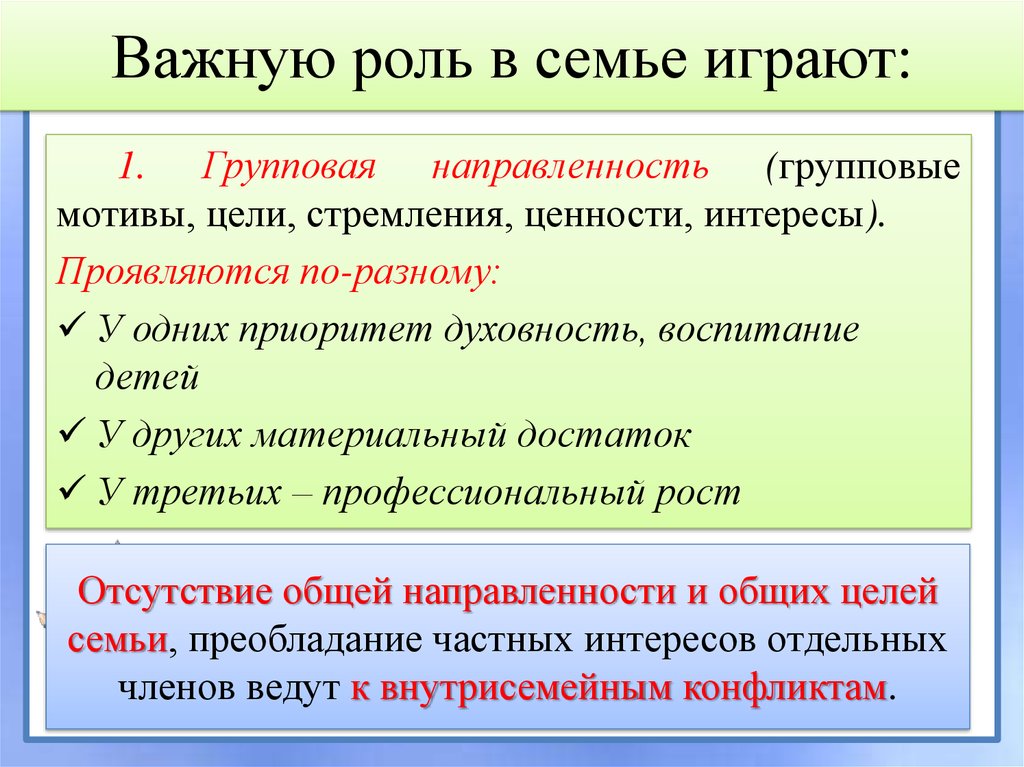 Семья как малая социальная группа - презентация онлайн