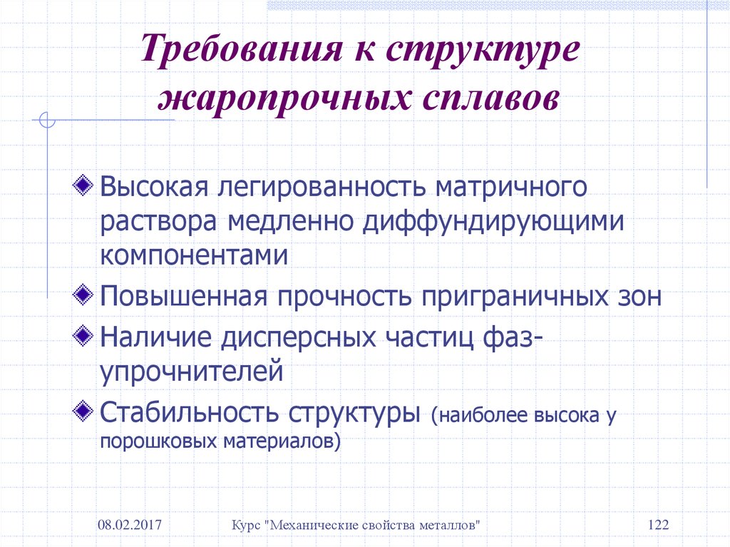 Строение и свойства металлов