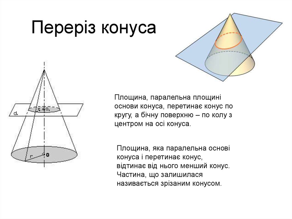 Презентация на тему конус