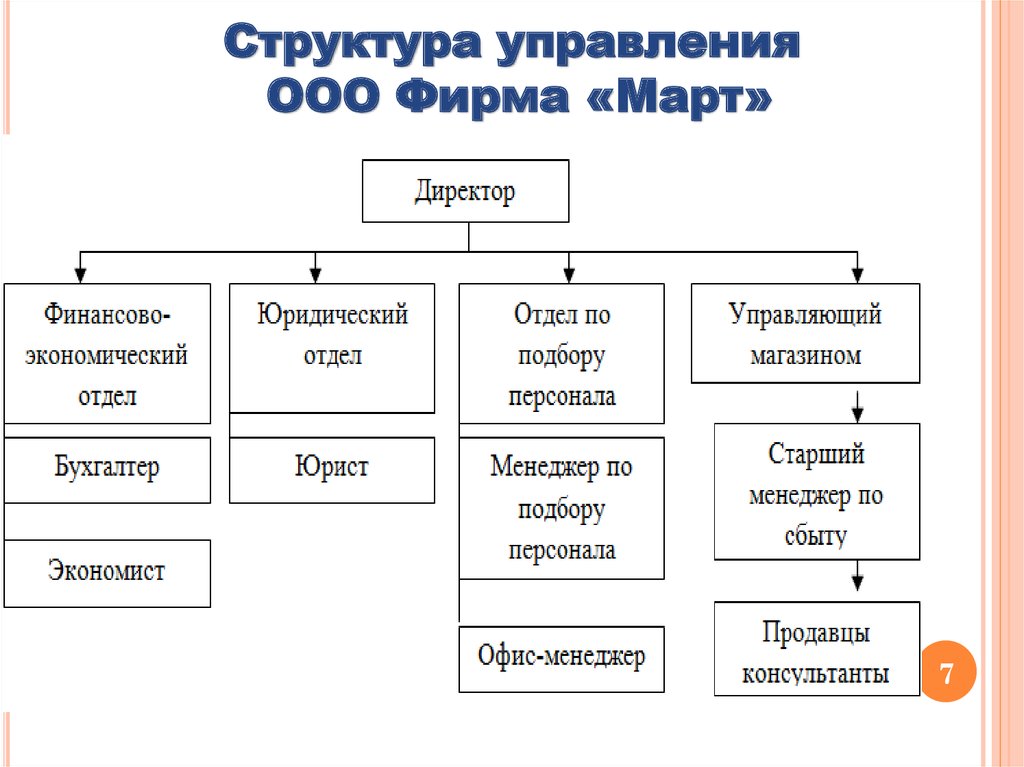 Структура организации ее состав