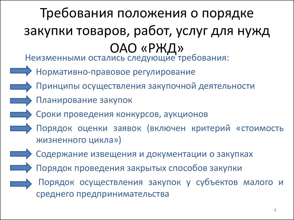 Положение требует