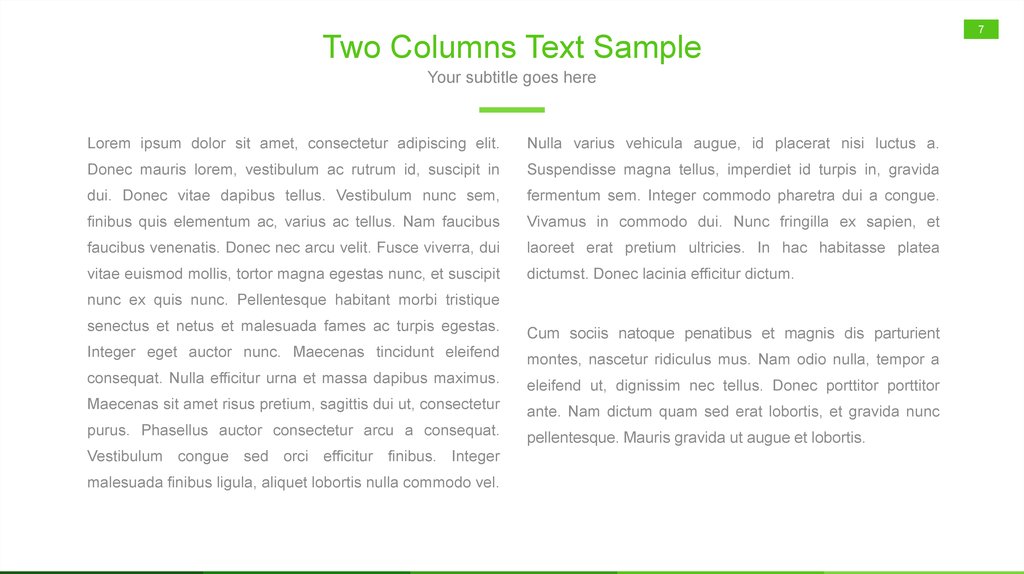 Two Columns Text Sample