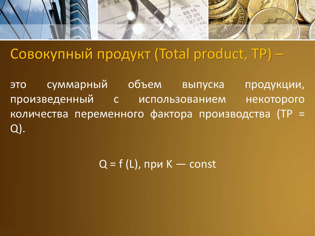 Совокупное производство. Совокупный продукт (total product). Совокупный объем выпуска. Совокупный объем выпуска формула. Совокупный объем производства формула.