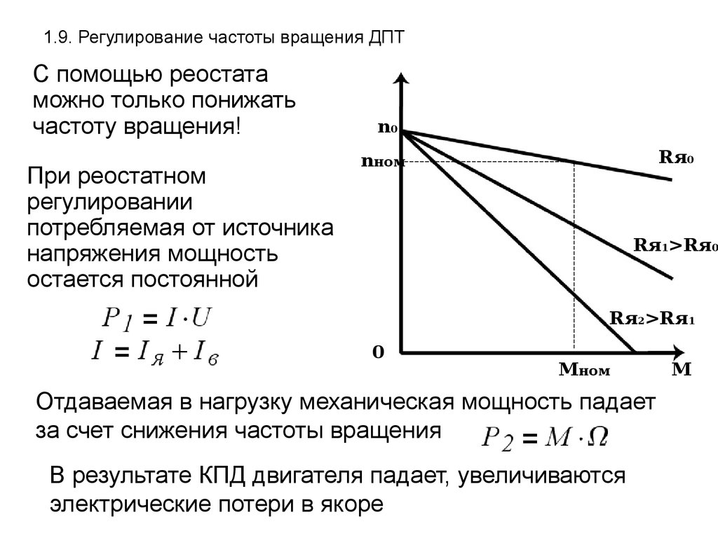 Частота холостого хода об мин. 1. Способы регулирования скорости двигателя постоянного тока.. Регулирование частоты вращения двигателя постоянного тока.