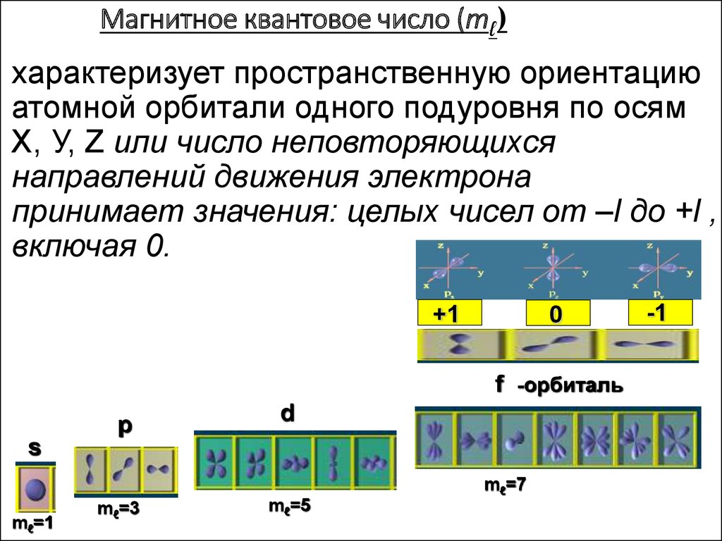 Магнитное квантовое число