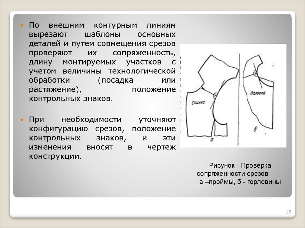 Моделирование это построение чертежа швейного изделия в натуральную величину