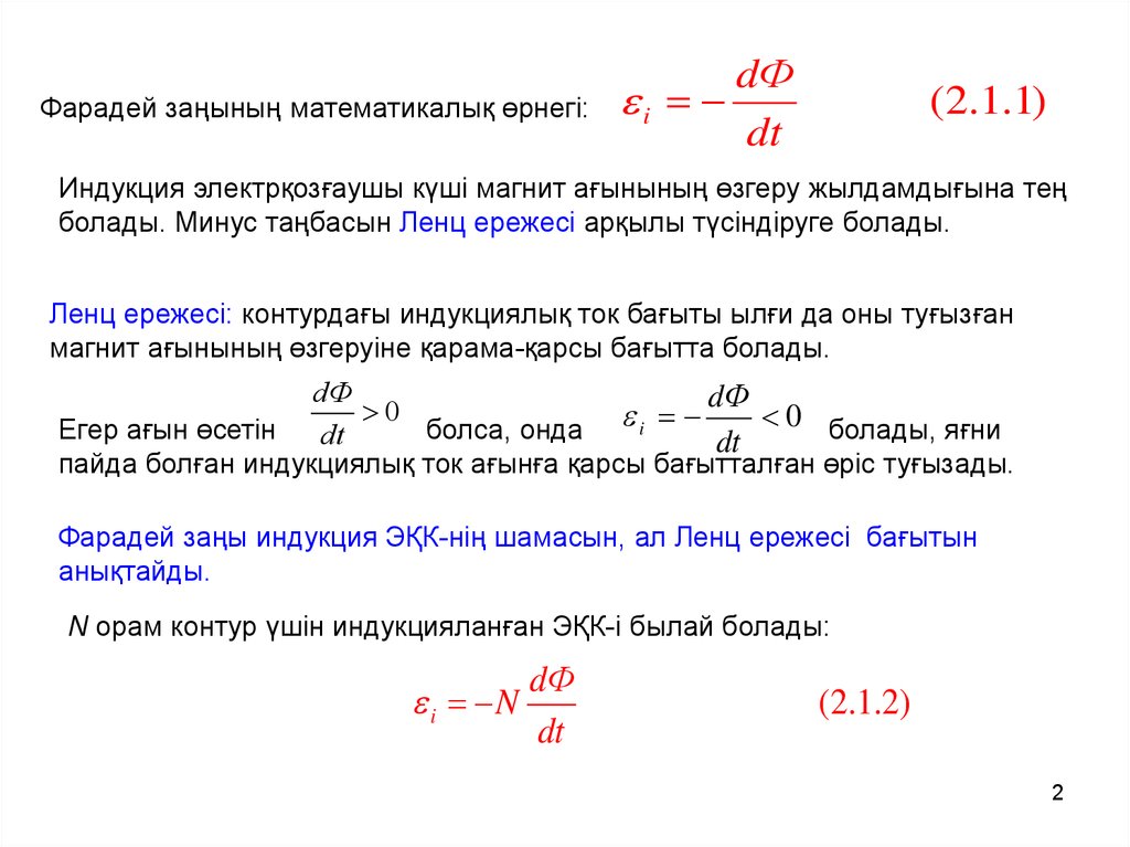 Ленц ережесі презентация