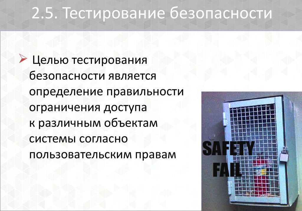 Тестирование безопасности презентация