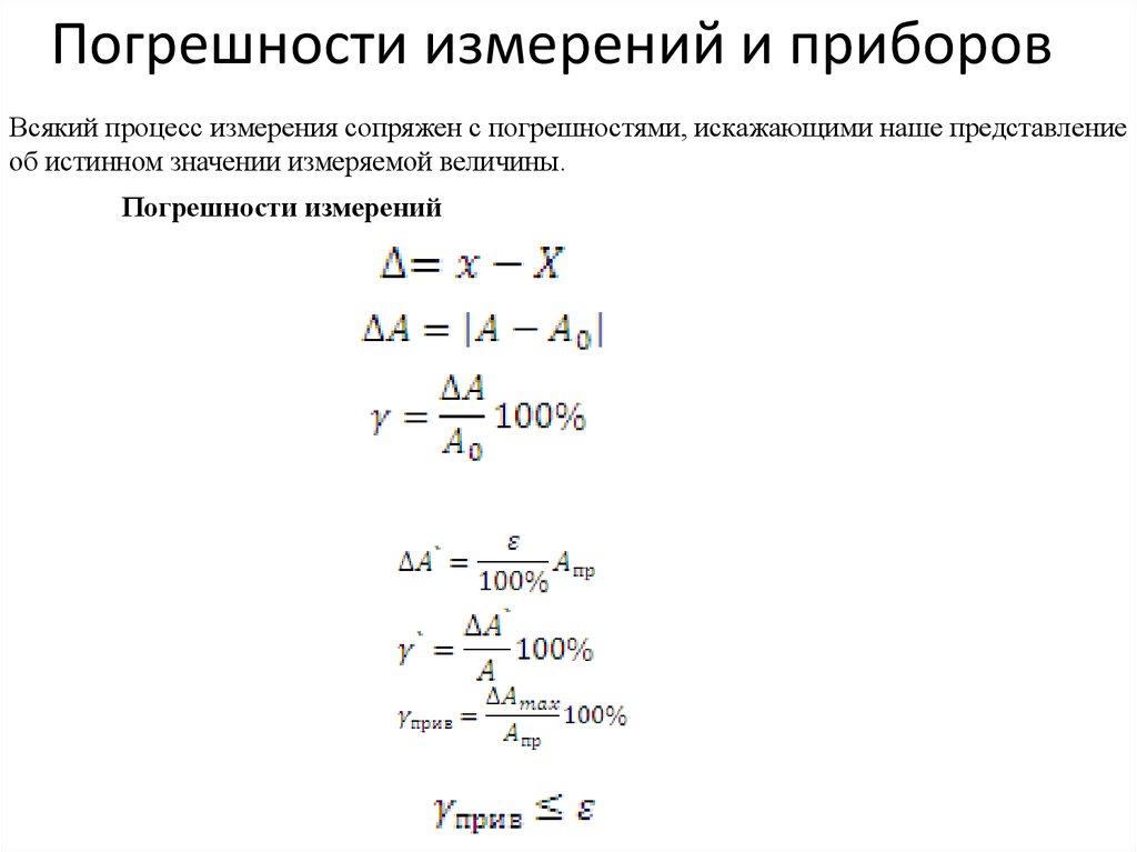 Характеристика случайных погрешностей