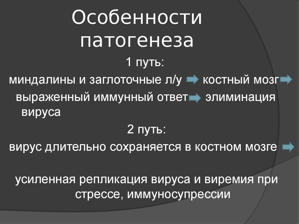 Особенности этиопатогенеза