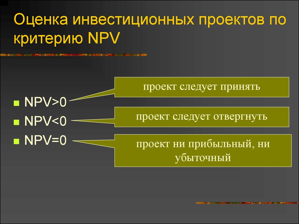 Инвестиционный проект. Понятие инвестиционного проекта и стадии жизненного цикла