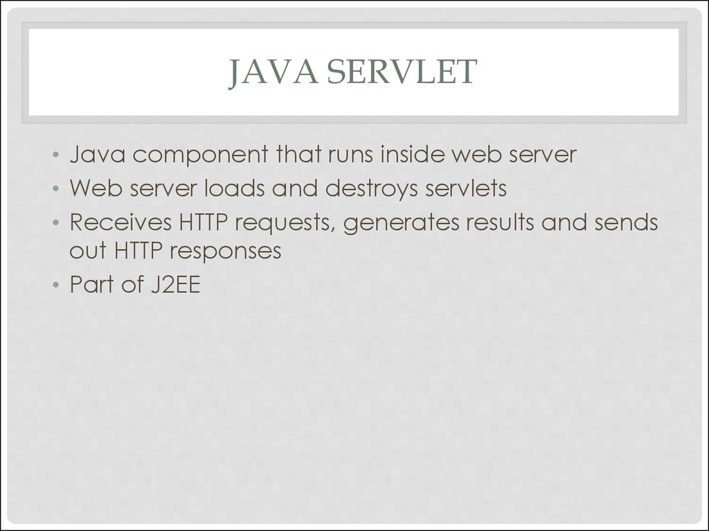 Java servlet programming ebook