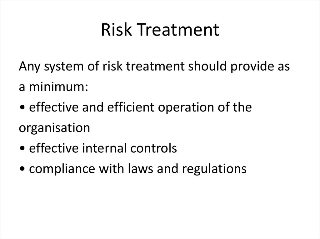 Risk Treatment