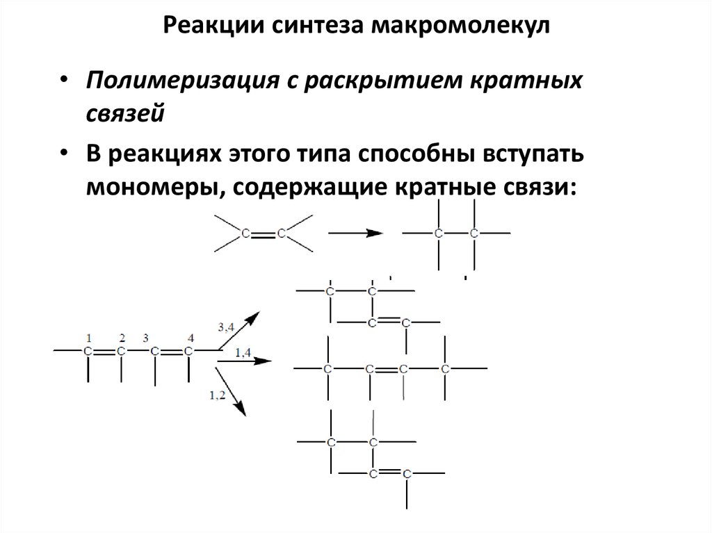 Реакции макромолекул