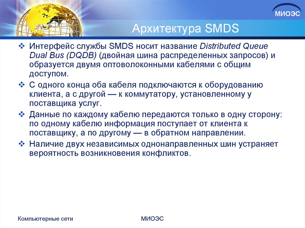Архитектура SMDS