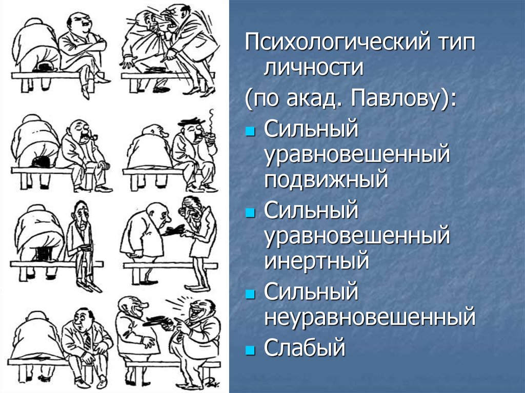 Выберите все сильные уравновешенные типы темперамента