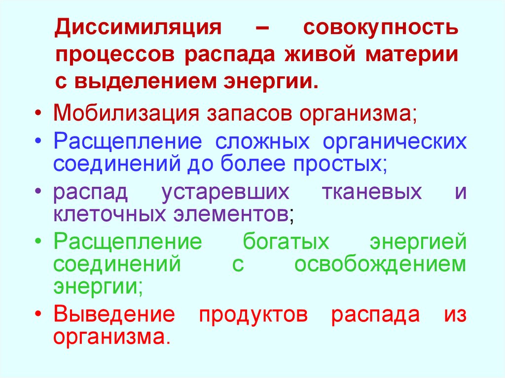 Совокупность изменений всего организма