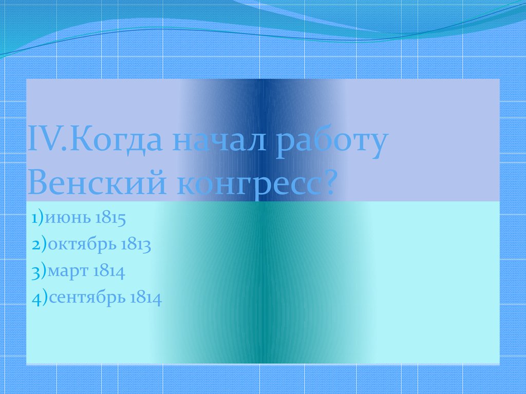 Разгром империи Наполеона. Венский конгресс - презентация онлайн