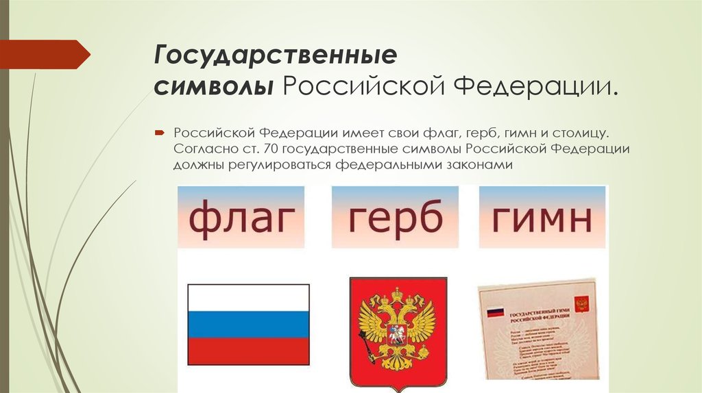 Какие символы имеет россия. Символы государства. Символы России.