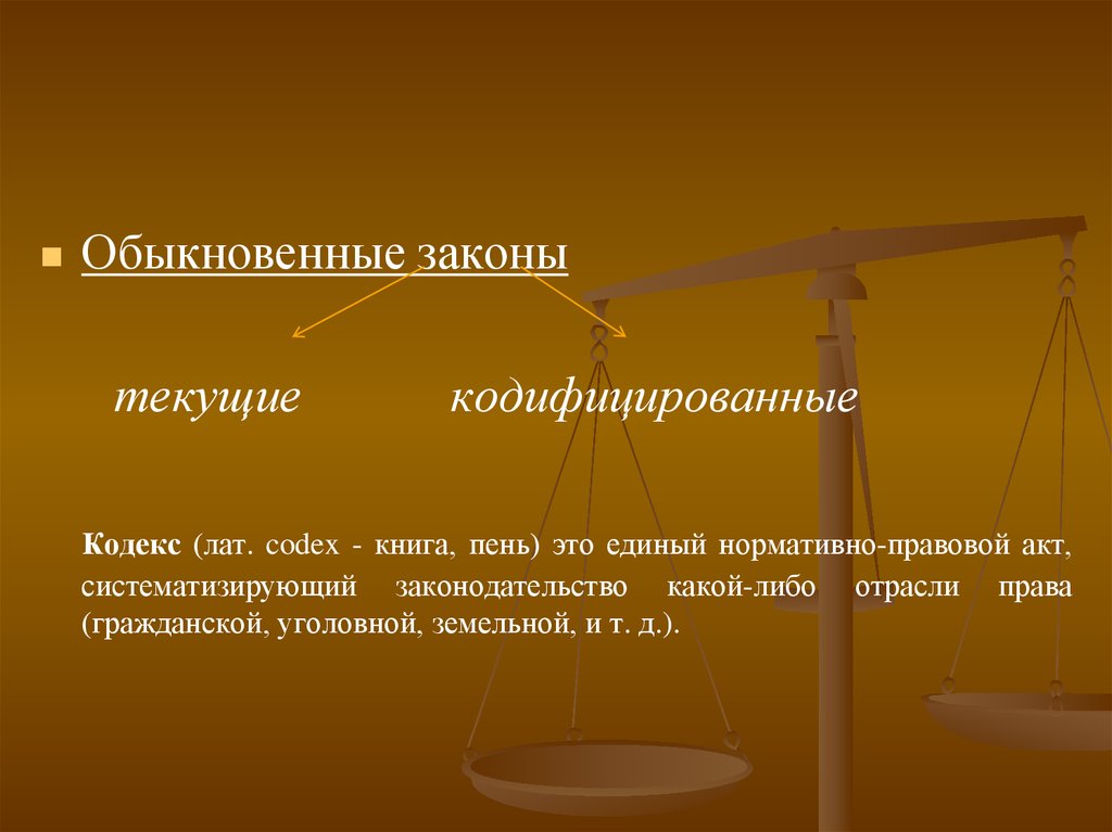 Виды российского законодательства