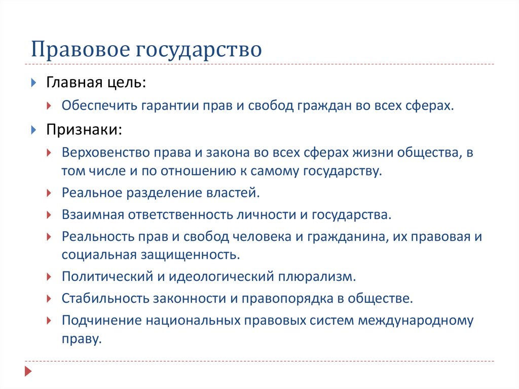 Сложный план на тему гражданское общество и правовое государство