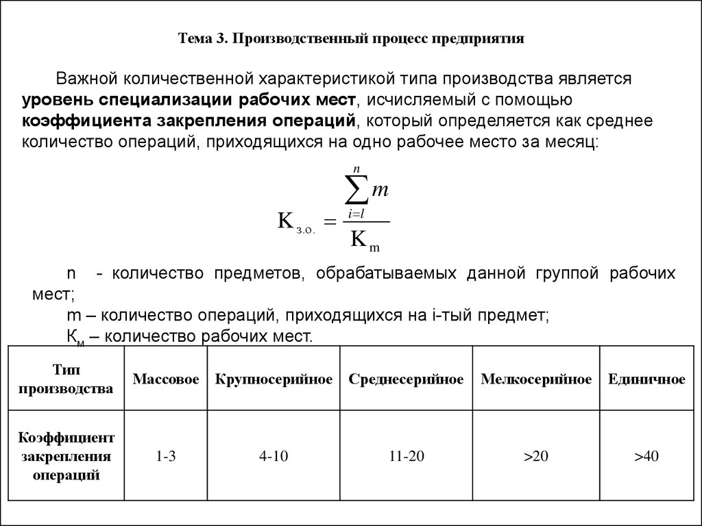 Коэффициенты производства. Коэффициент закрепления операций для мелкосерийного производства. Коэффициент закрепления операций таблица. Уровень специализации производства формула. Коэффициент специализации рабочих мест.