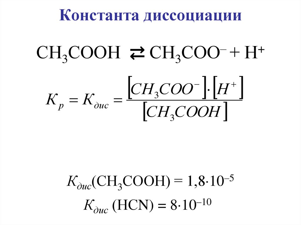 Степень диссоциации гидроксидов. Формула константы диссоциации кислоты нахождения. Формулы для расчёта константы диссоциации электролита. Формула показателя константы диссоциации. Формула нахождения константы диссоциации.