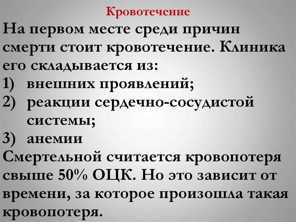 Кровотечение