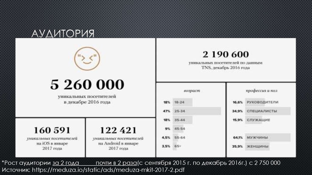 Аудитория «Meduza»