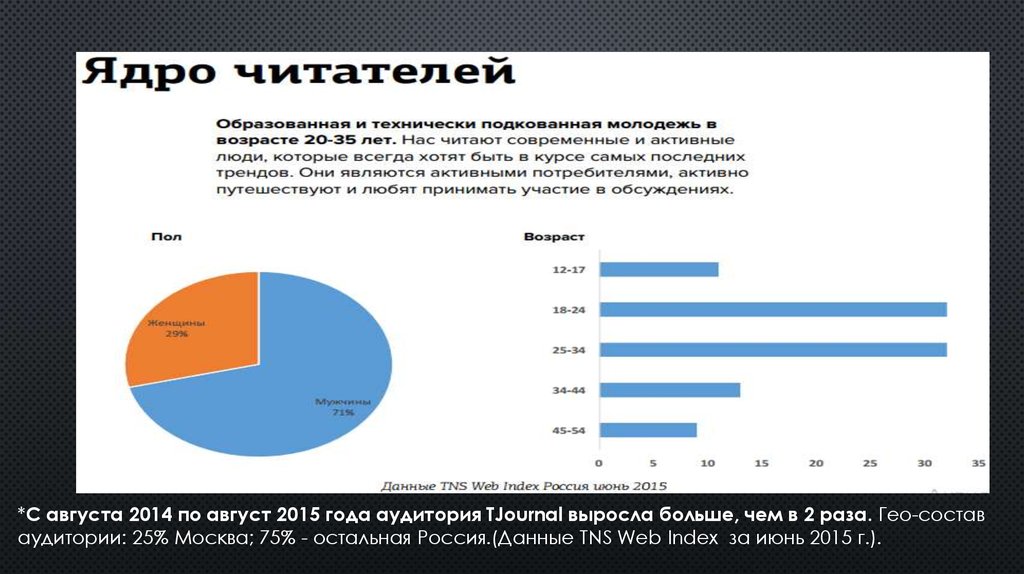 Аудитория TJ