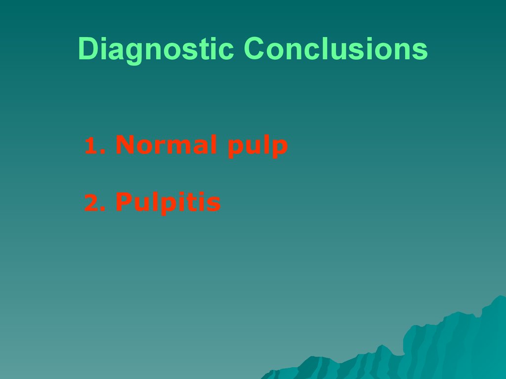 Diagnostic Conclusions