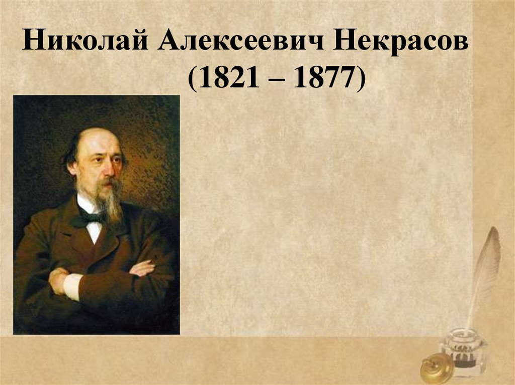 Николай Алексеевич Некрасов (1821 – 1877)