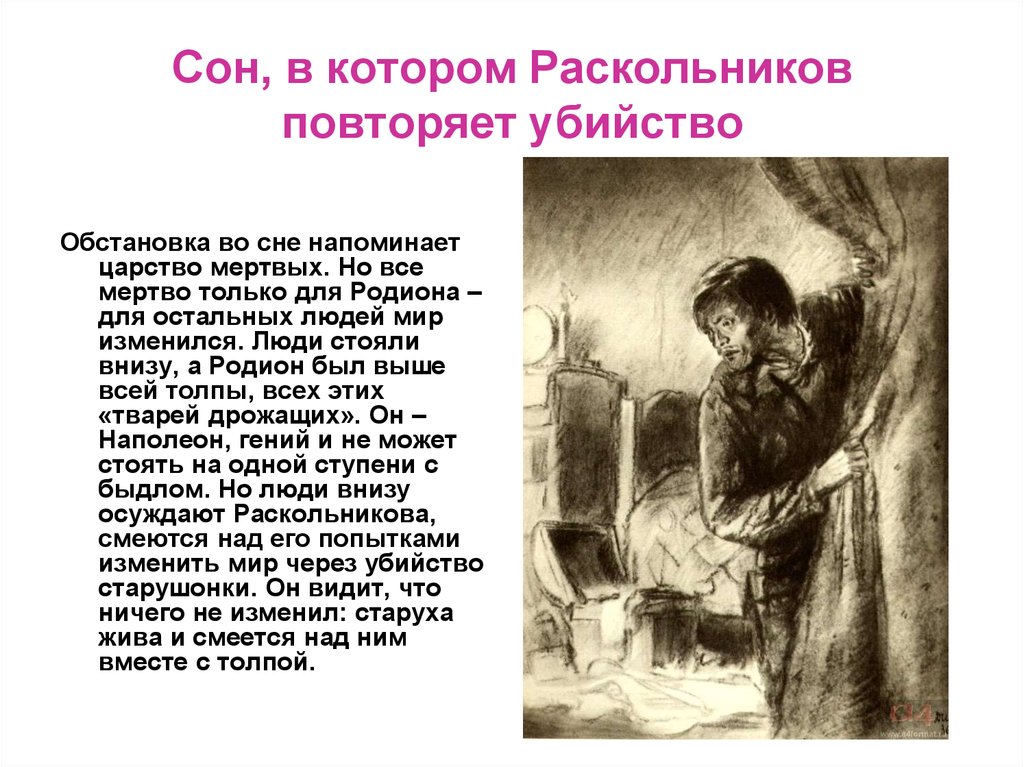 Чего не хочет видеть раскольников в окружающем. Сны Раскольникова. Символика снов Раскольникова. Сон Раскольникова преступление и наказание. Сны Раскольникова иллюстрации.