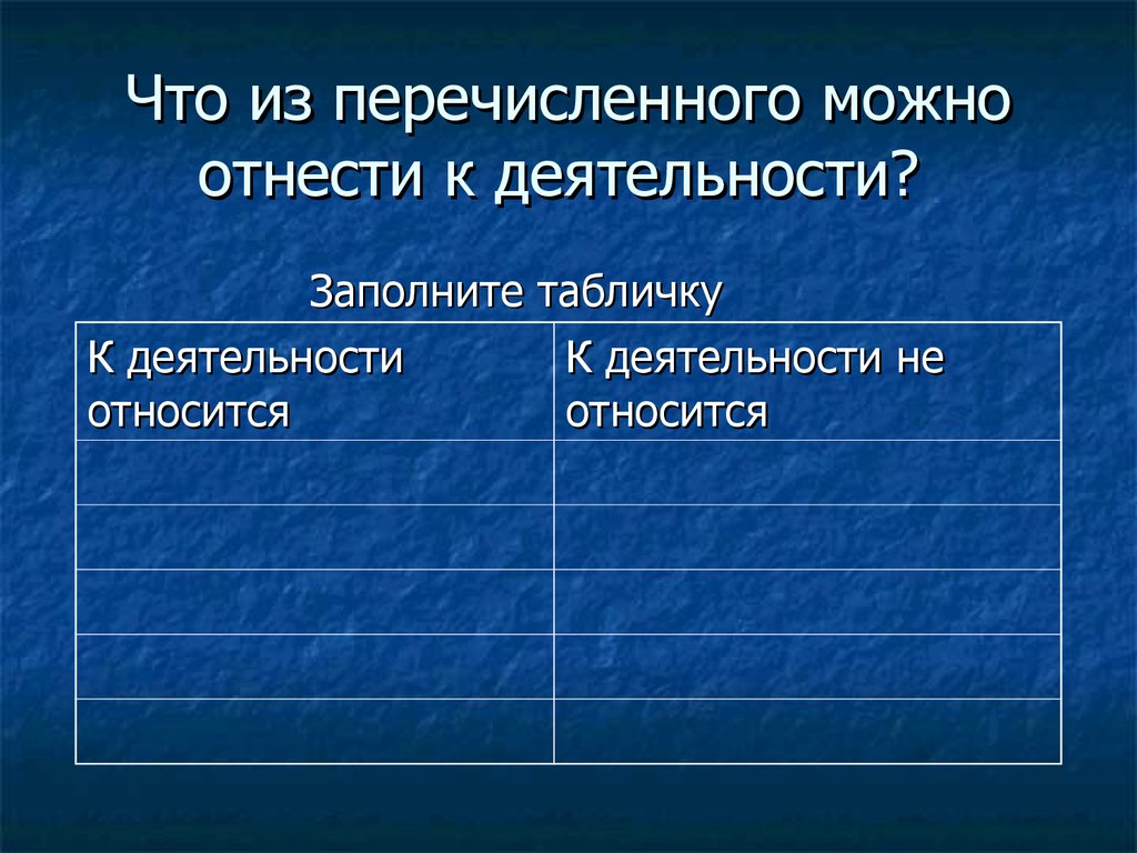 Человек и его деятельность - презентация онлайн