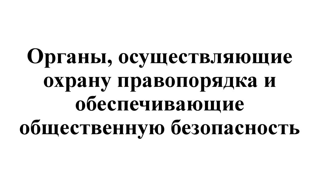 Общественная безопасность презентация