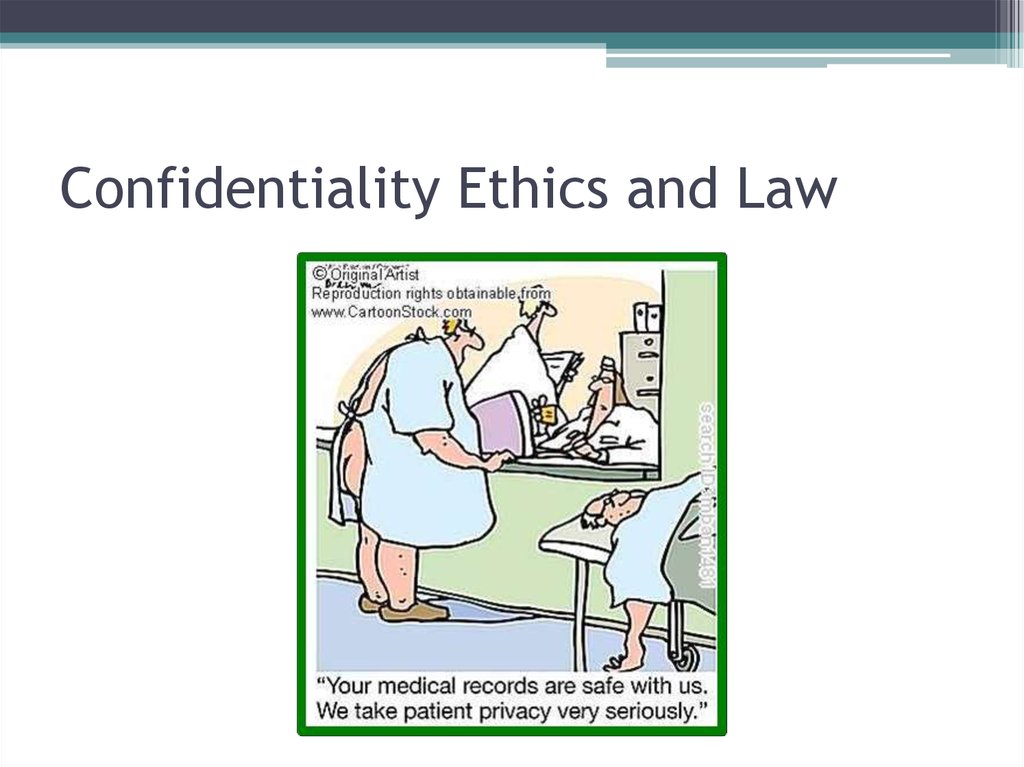 Confidentiality In Healthcare - Online Presentation