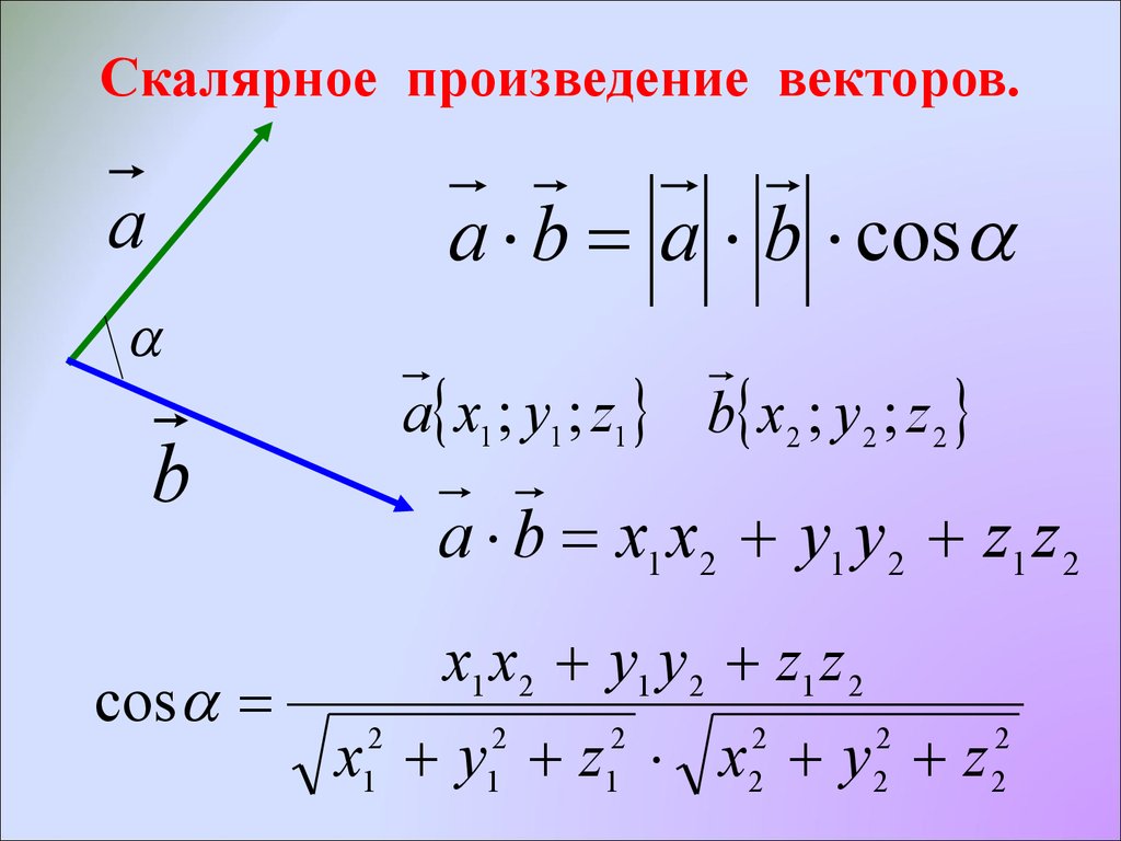 A b c 0 вектора. Длина вектора формула через скалярное произведение. Угол между скалярными векторами. Формула нахождения скалярного произведения векторов. Угол между векторами скалярное произведение векторов формула.