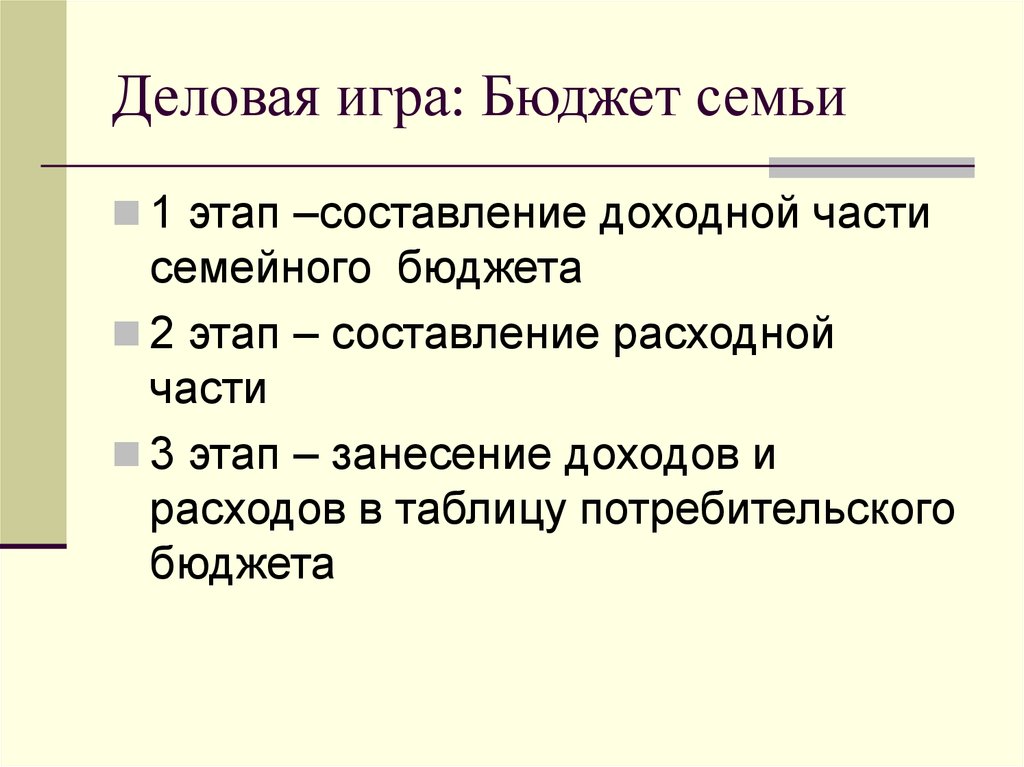 Семейный бюджет задания 3 класс