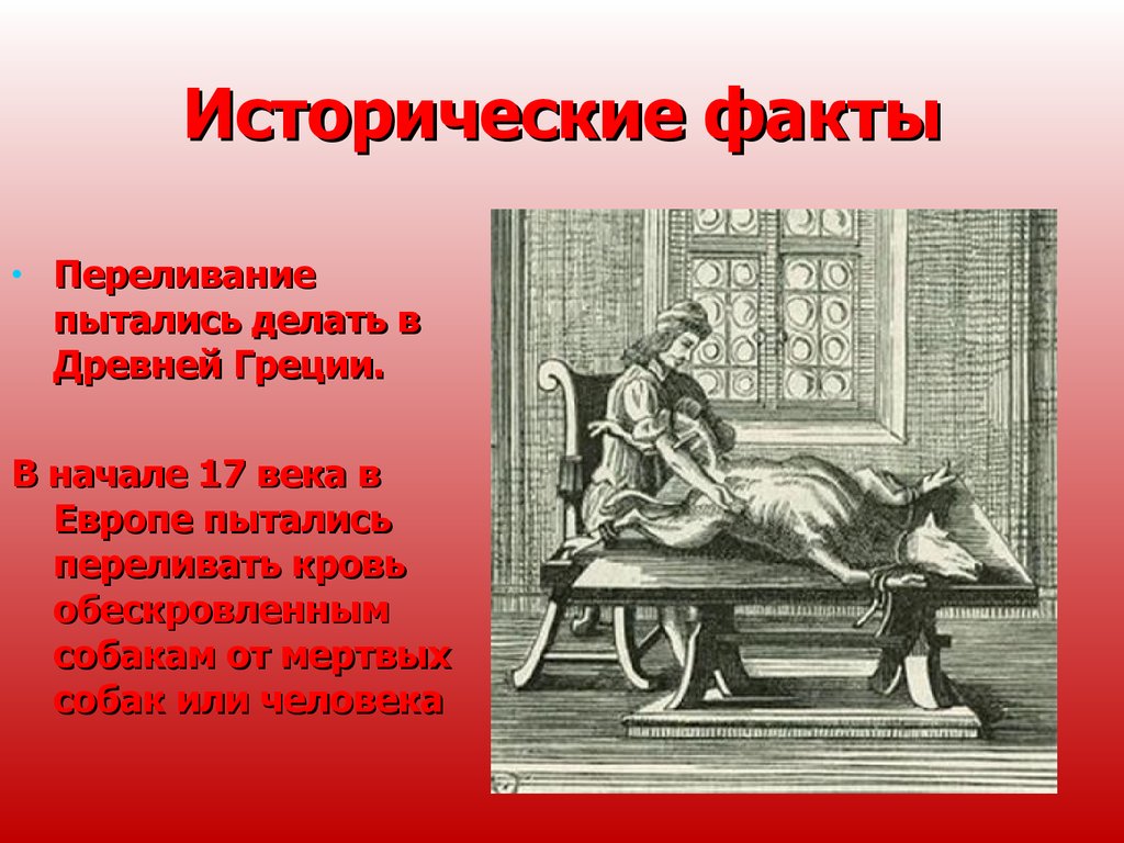 Исторический факт определение в истории. Переливание крови в древности. Исторические факты о крови. Переливание крови в древности картинки. Факты о переливании крови.