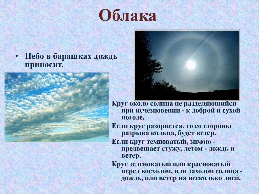 Подготовьте компьютерную презентацию не более 5 слайдов на тему народные приметы и погода