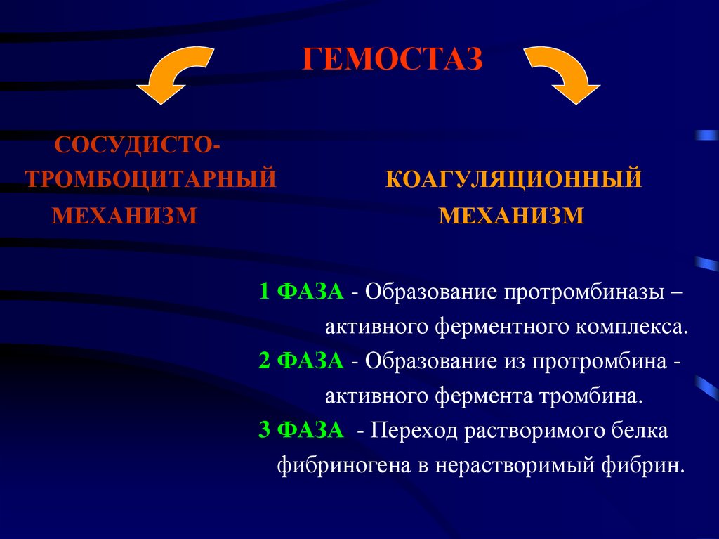 Коагуляционный гемостаз презентация