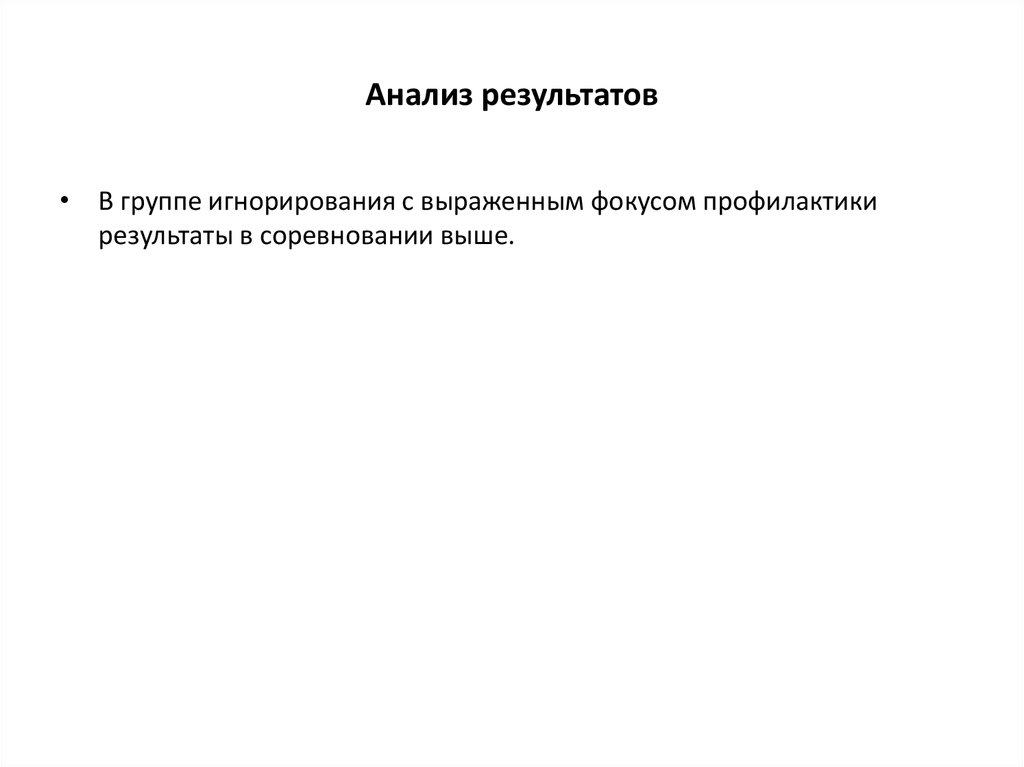 Анализ результатов