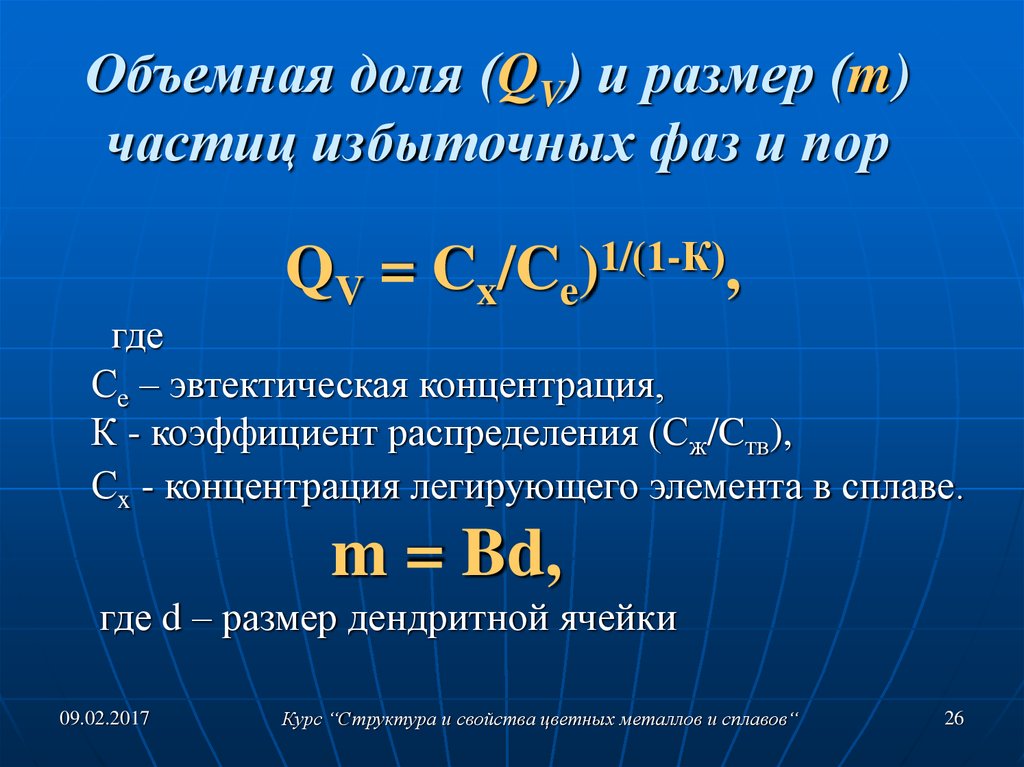 Объемное содержание