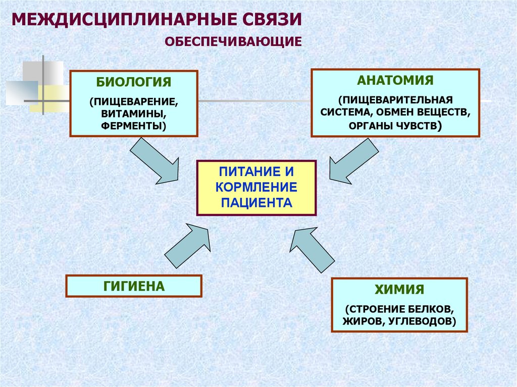 Обеспечивающие связь. Междисциплинарные связи схема. Междисциплинарная взаимосвязь. Межпредметные и внутрипредметные связи гигиена. Обеспечивающие междисциплинарные связи.