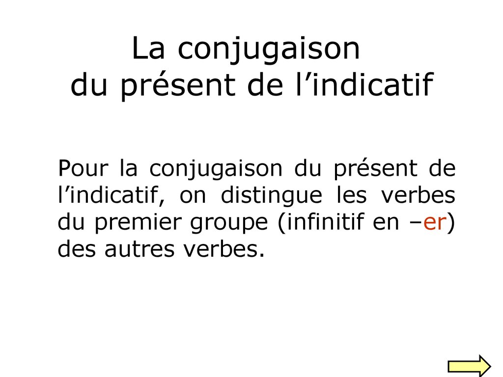 Verbe Paraître Au Présent De L Indicatif La conjugaison du présent de l'indicatif - презентация онлайн