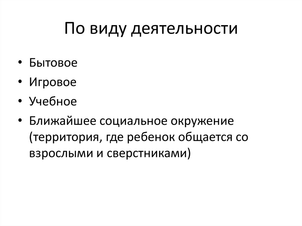 По виду деятельности