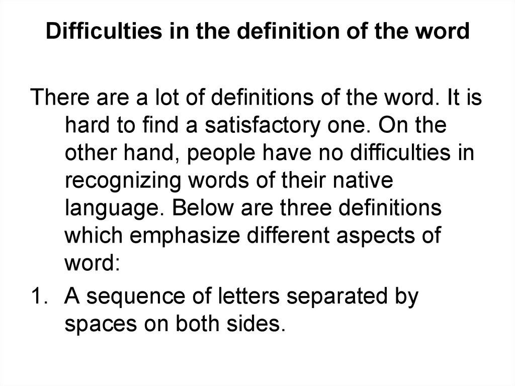 The Word Definitions And Interpretations Online Presentation