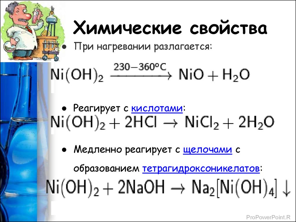 Получение гидроксида никеля 2 и исследование его свойств