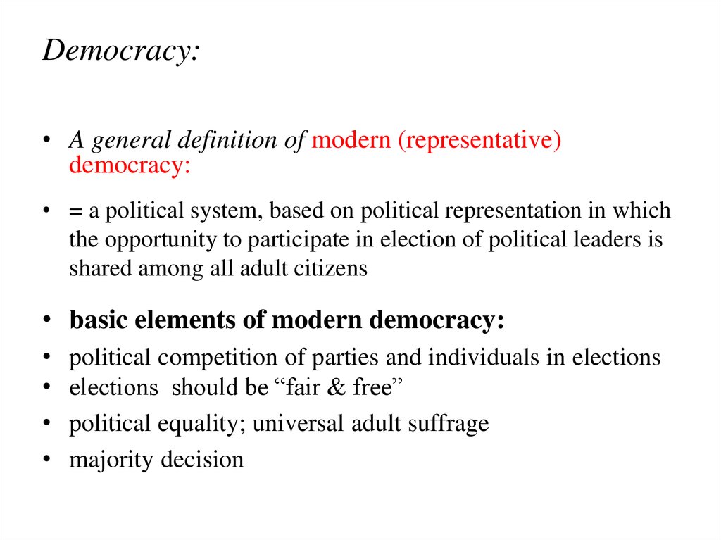 Democracy: