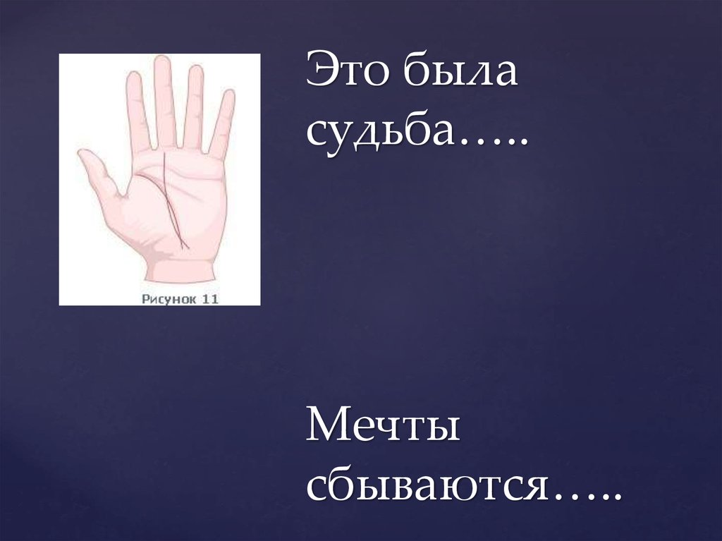 Это была судьба….. Мечты сбываются…..